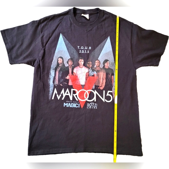 Maroon 5  Band Tour Graphic Black T-Shirt - Large - EUC - Picture 6 of 7
